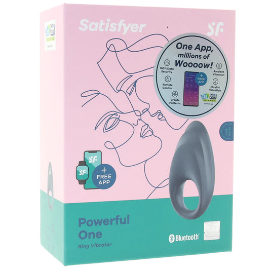 Satisfyer Powerful One Ring Vibe in Blue