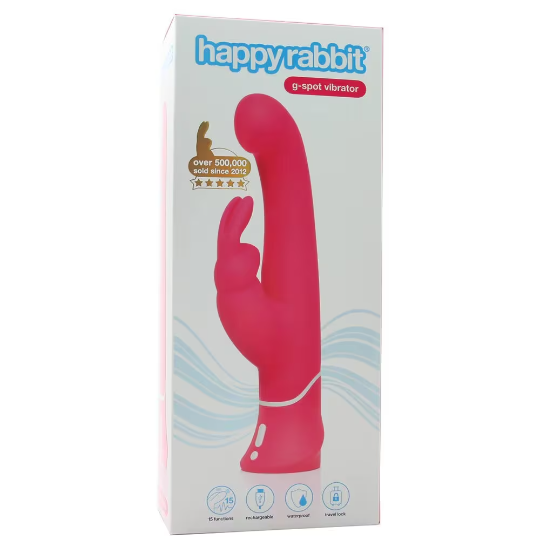 Happy Rabbit Silicone G-Spot Vibe in Pink