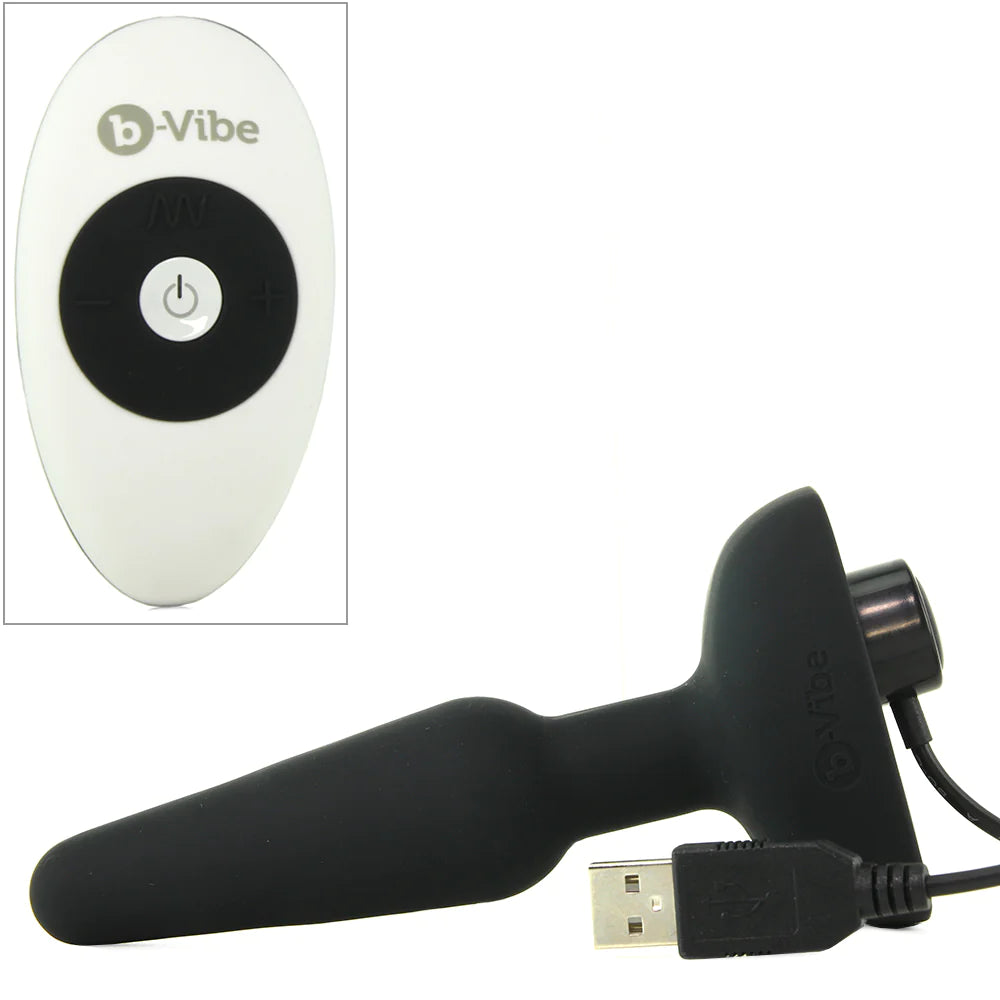 Trio Remote Vibrating Plug in Black B-Vibe